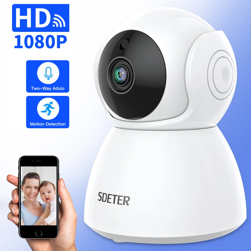 Беспроводная IP камера видеонаблюдения SDETER 1080P 2 МП|Камеры видеонаблюдения| |