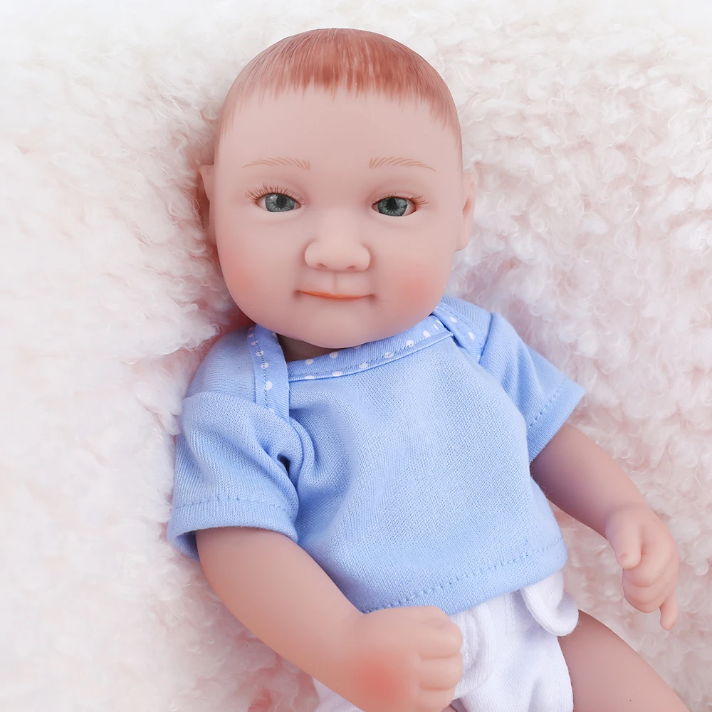 NPKDOLL 25 см 10 дюймов Мини полный корпус мягкие виниловые силиконовые куклы