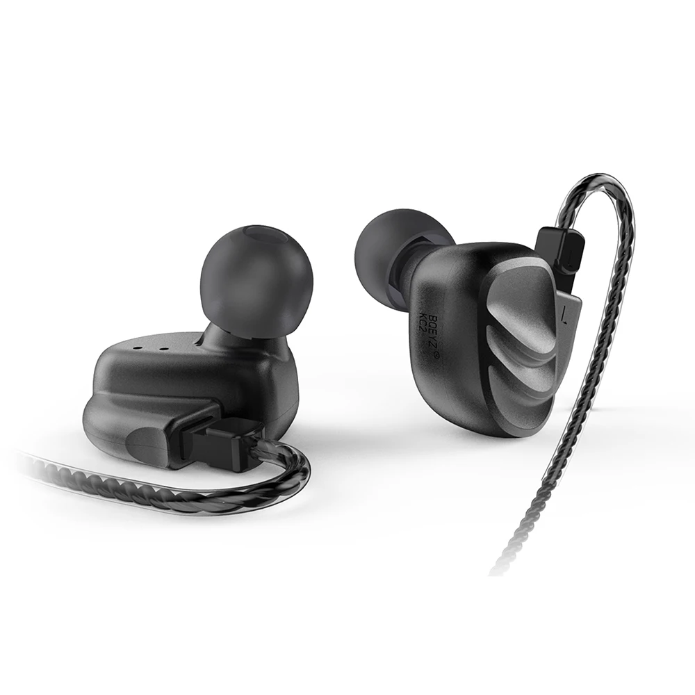 Металлические наушники вкладыши BQEYZ KC2 2BA + 2DD гибридные HIFI DJ монитор спортивные