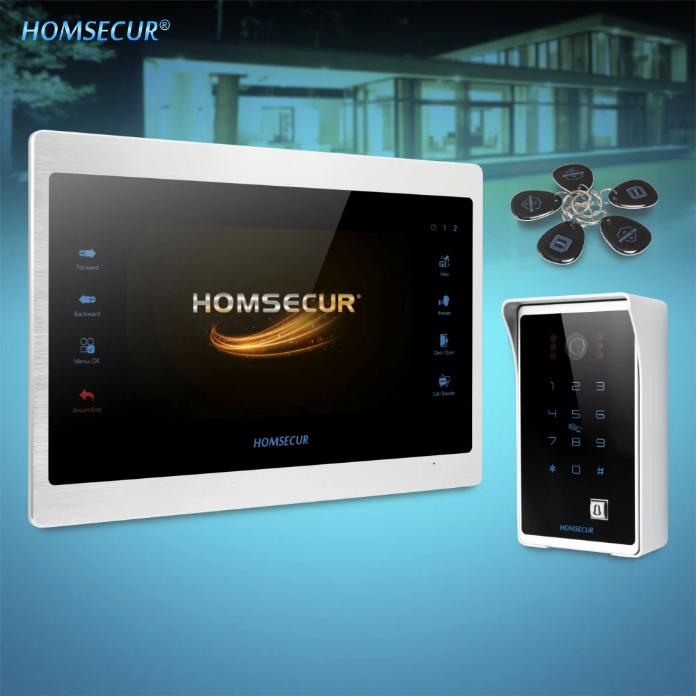 Система видеозвонков HOMSECUR проводная система с датчиком движения 7 дюймов AHD BC081HD