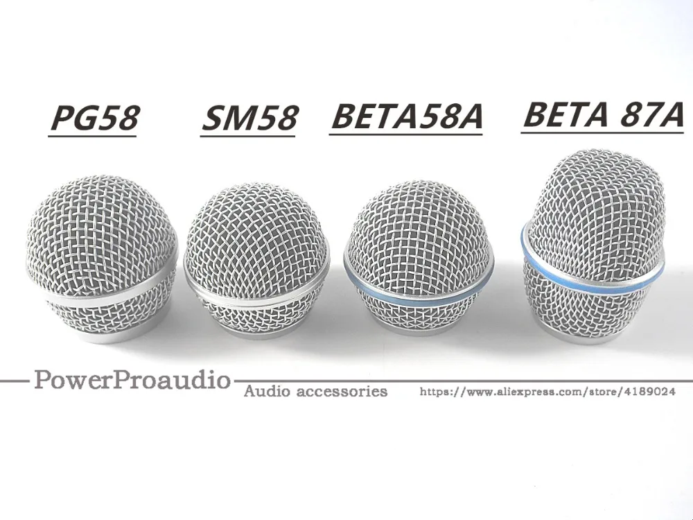 3 шт./лот Замена шаровой головкой сетки микрофона решетка подходит для PG58 beta57a beta87a