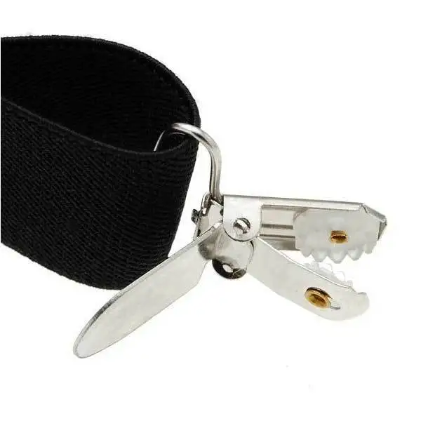 BuyGento Cheap Mens Womens Fashion 4 Clips Black No Cross-strap Suspenders | Женская одежда