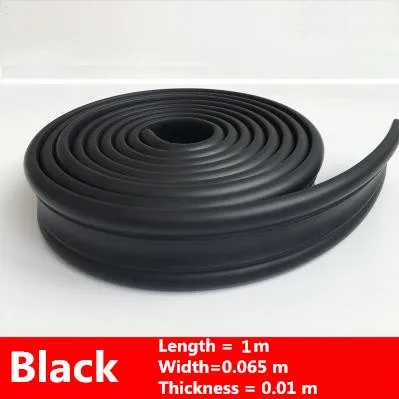 Black 1m x 6.5cm Обои линия талии декоративная линия угловая линия самоклеющиеся рамки полосы Детский сад Дети анти-столкновения наклейки на стену - Цвет: Black 1m x 6.5cm