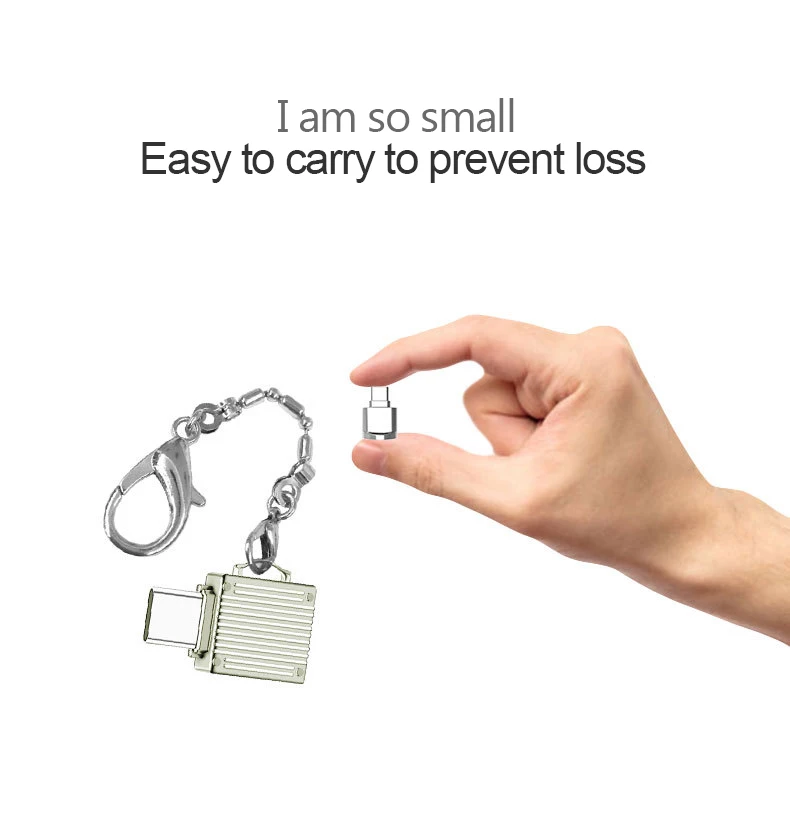 UTHAI C07 mini type C usb3.1 Micro SD TF кардридер для Macbook или смартфона с интерфейсом type c
