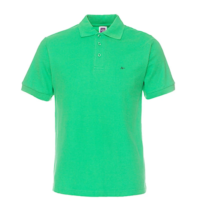 Мужская рубашка поло с короткими рукавами мужская из 100% хлопка | одежда