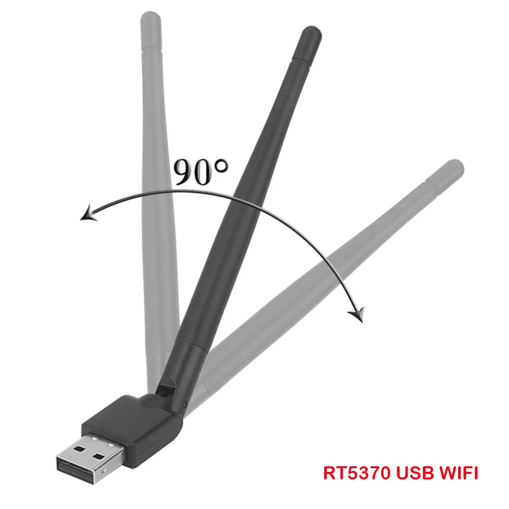 Беспроводной USB Wi-Fi RT5370 мини-usb адаптер приемник 802 11 b/g/n для ДЕШИФРАТОР