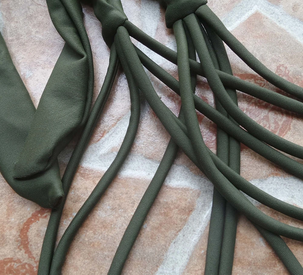 Новый Бразильский бикини женский купальник с высокой талией пуш ап набор