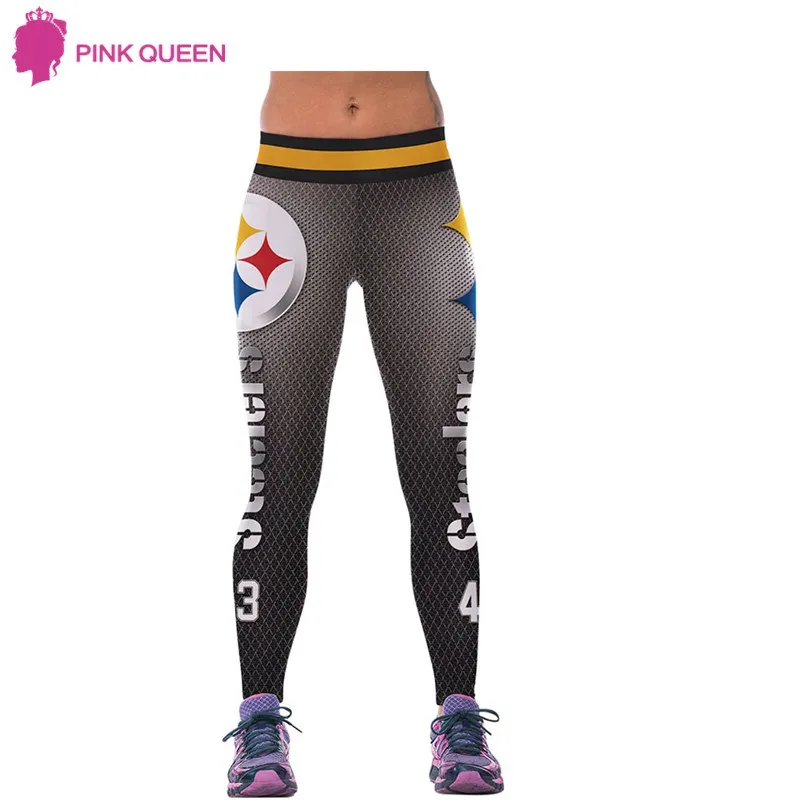 GREY Розовые, королевские, модные, Осенний светильник, серые штаны, STEELERS, 3D, цифровая, серая Талия, модные, с принтом, леггинсы, с принтом, женские леггинсы, брюки - Цвет: GREY