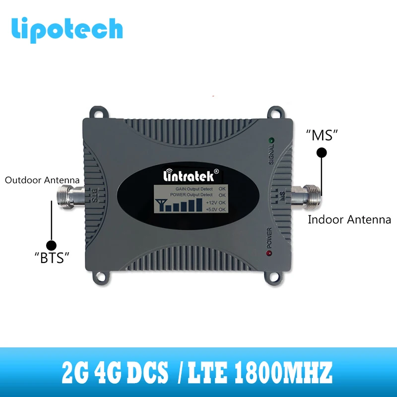lintratek car use 4g lte signal booster dcs 1800 mhz repeater gsm mobile cell phone cellular communication amplifier | Мобильные