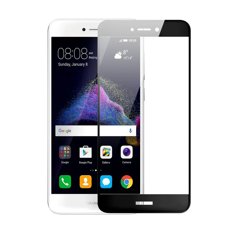 Полное покрытие из закаленного стекла для Huawei P8 Lite 2017 защитное стекло на экран