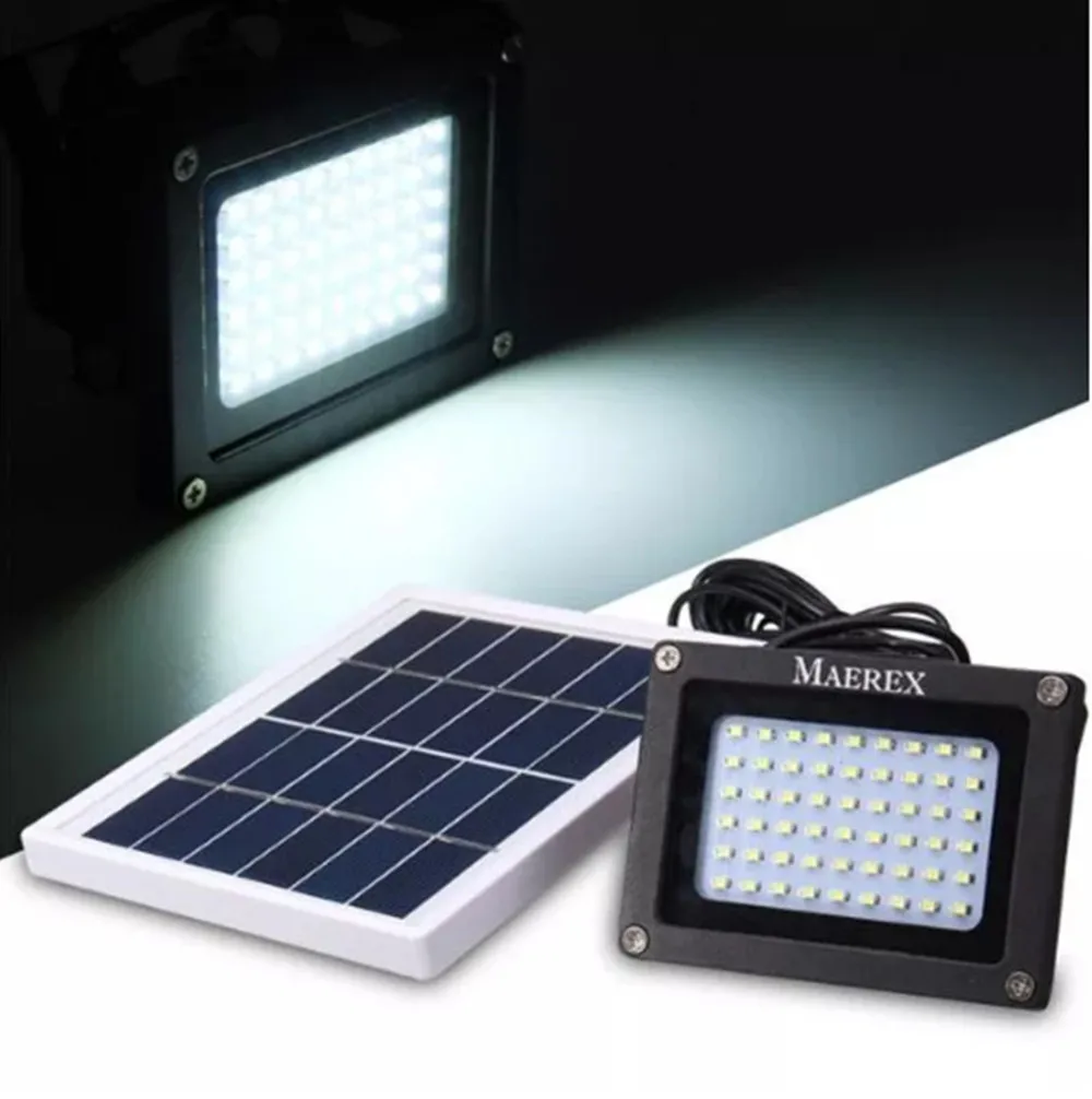 Светодиодный солнечный свет на солнечных батареях 54 Led сенсор прожектор