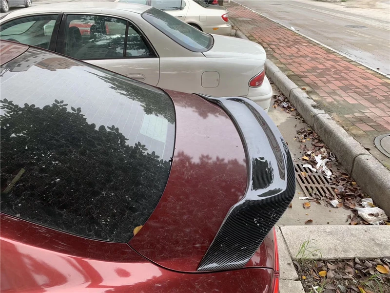 Используется для Toyota Mark X spoiler 2010 11 12 13 14 15 16 17 лет Глянцевая углеродное волокно заднее крыло R стиль аксессуары