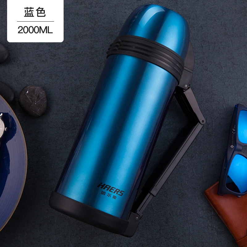 Путешествия термос чайник открытый большой емкости вакуумная колба 304