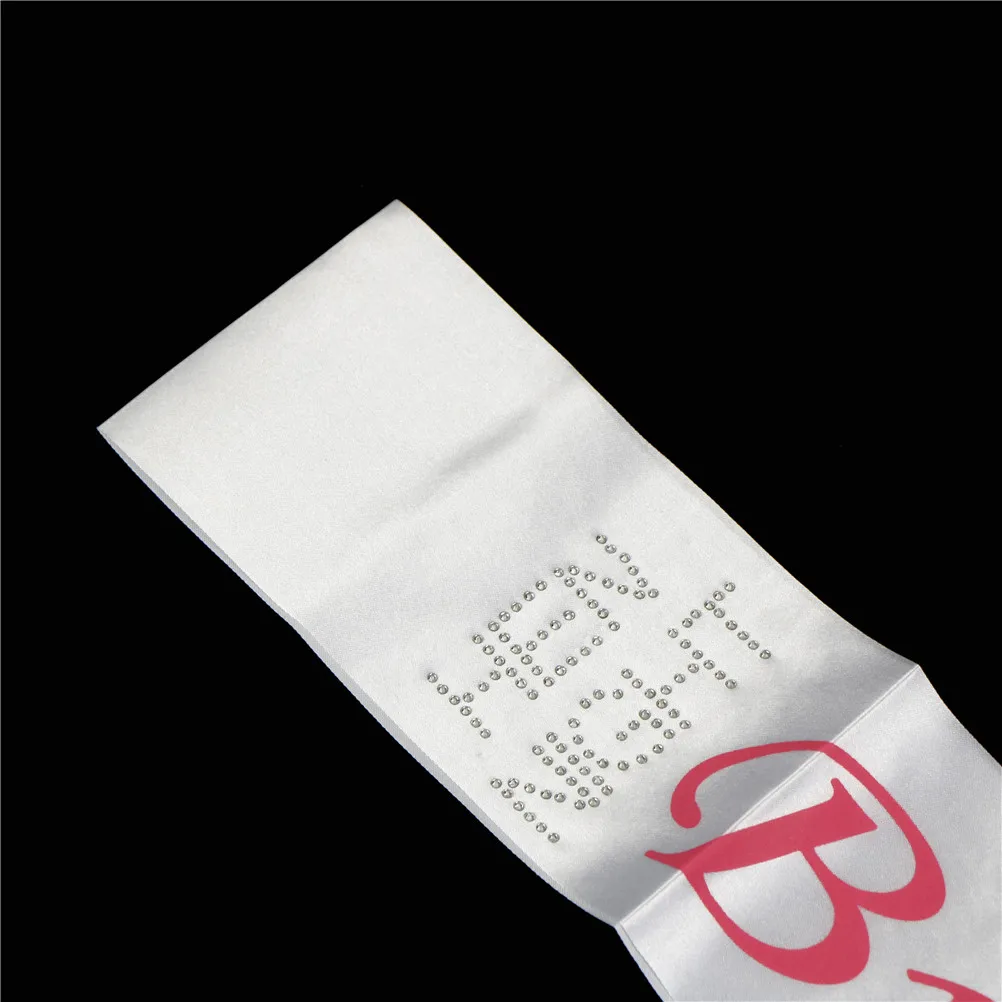 1PCS Satin Bride to Be Sash with Diamond Bachelorette Party for Hen Bridal Shower Wedding Decoration | Дом и сад