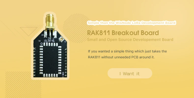 RAK811 LoRa модуль, SX1276, 868/915 МГц, поддержка AS923 и LoraWan, с TELEC CE, FCC, KCC Сертификация/сертификация, 3000 метров