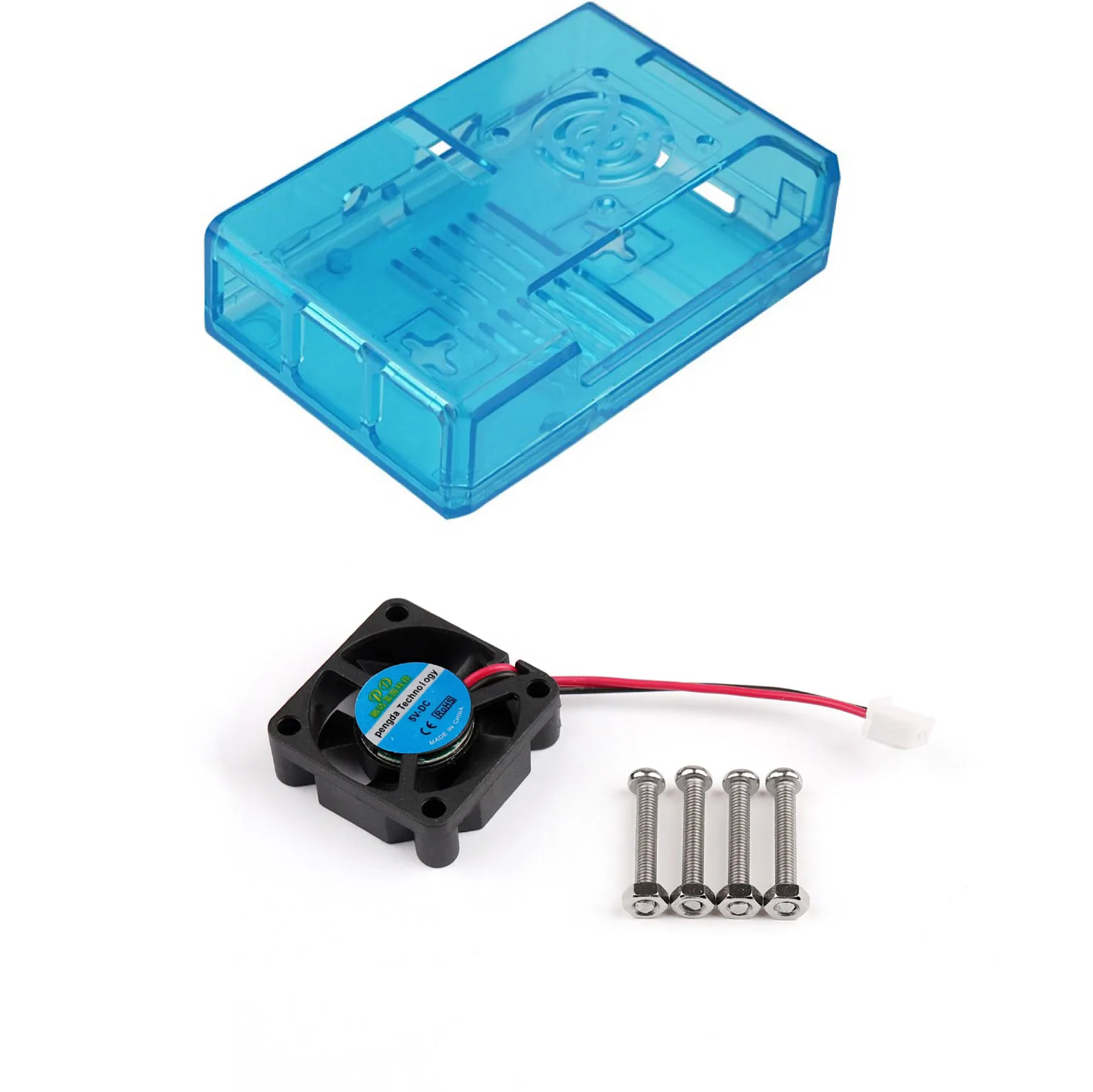 BLUCase- Fan Raspberry Pi 3 Model B+ ABS корпус пластиковая крышка Жесткий Корпус Вентилятор охлаждения для Raspberry Pi 3 B+ Pi 3 - Цвет: BLUCase- Fan