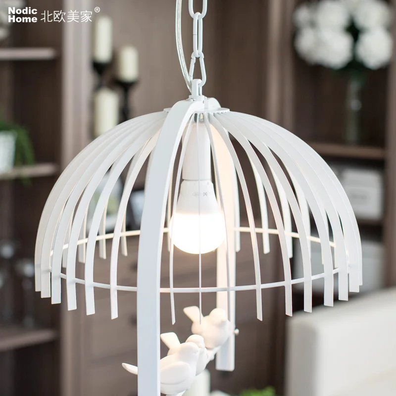 Скандинавский Новый RH птичья клетка Подвесная лампа американская кантри