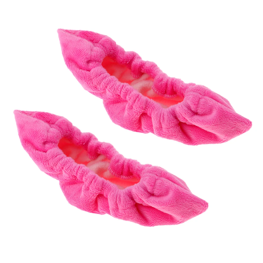 Pink 1 пара, мягкая махровая ткань, покрытие для хоккейного лезвия, защита для лопастей, для хоккейных коньков, экстремальная ходьба, Soaker Skate Soakers - Цвет: Pink