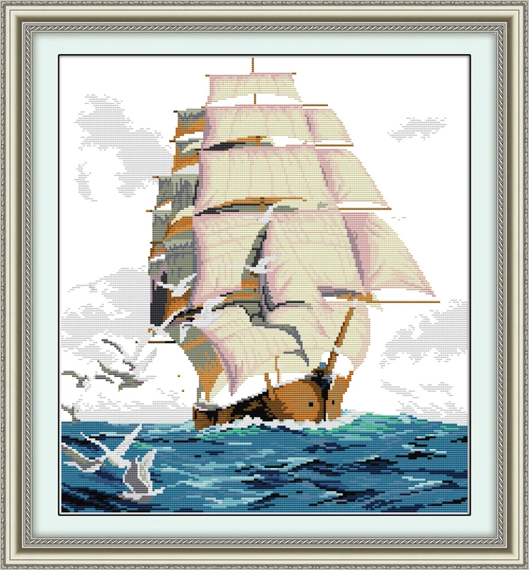 Тканевая вышивка sailngcount DMC 14CT 11CT Набор для вышивки крестиком | Дом и сад