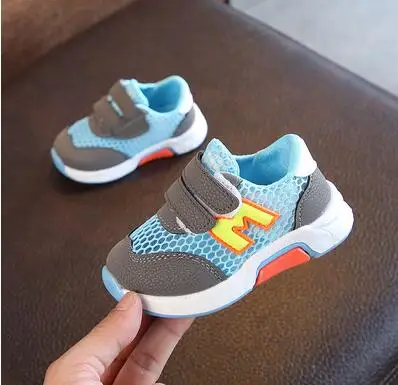 2019 summer baby shoes net 1-3 years old children's sports breathable recreational shoe soft bottom anti-slip toddler | Детская