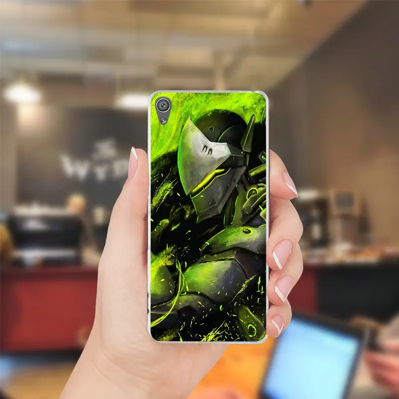 Гэндзи Overwatchs работа Ясно Мягкий мобильный чехол для телефона sony Xperia Z Z1 Z2 Z3 Z4 Z5