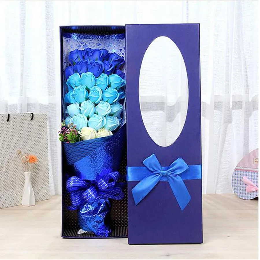 33 шт./упак. высокое качество искусственного Роза мыло цветок рука свадьба мать