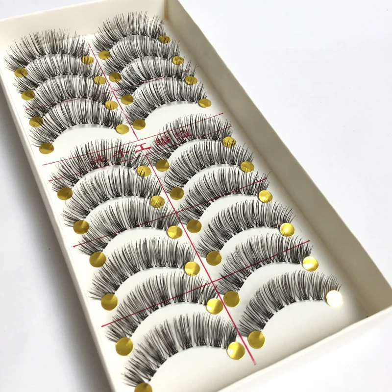 Прозрачные хлопковые стебли YOKPN накладные ресницы спутанный макияж натуральные