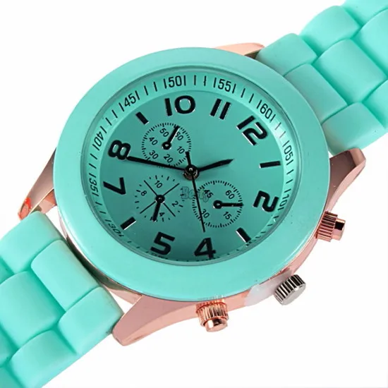 Wholesale Fashion Colorful Unisex Watch Men Women Geneva Silicone Jelly Gel Quartz Analog Sports Wrist Free Shipping F1 | Наручные часы