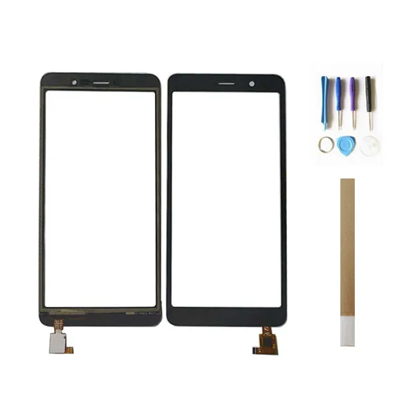 

5.45" For BQ Mobile BQ-5508L BQ5508L BQ 5508 Touch Screen Sensor Glass Digitizer Front Glass Black White Color With Tools Tape