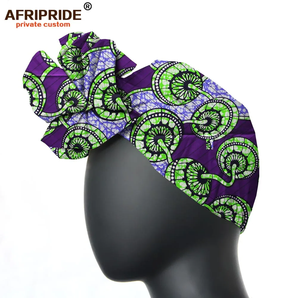 African headtie hat nigeria turban headband already tied african head wraps cap head scarf ankara fabric print AFRIPRIDE A19H003 - Цвет: 141