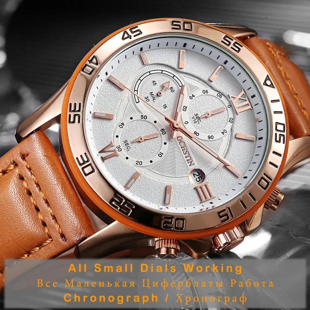 Relogio Masculino Топ люксовый бренд мужские спортивные часы кварцевые кожаные