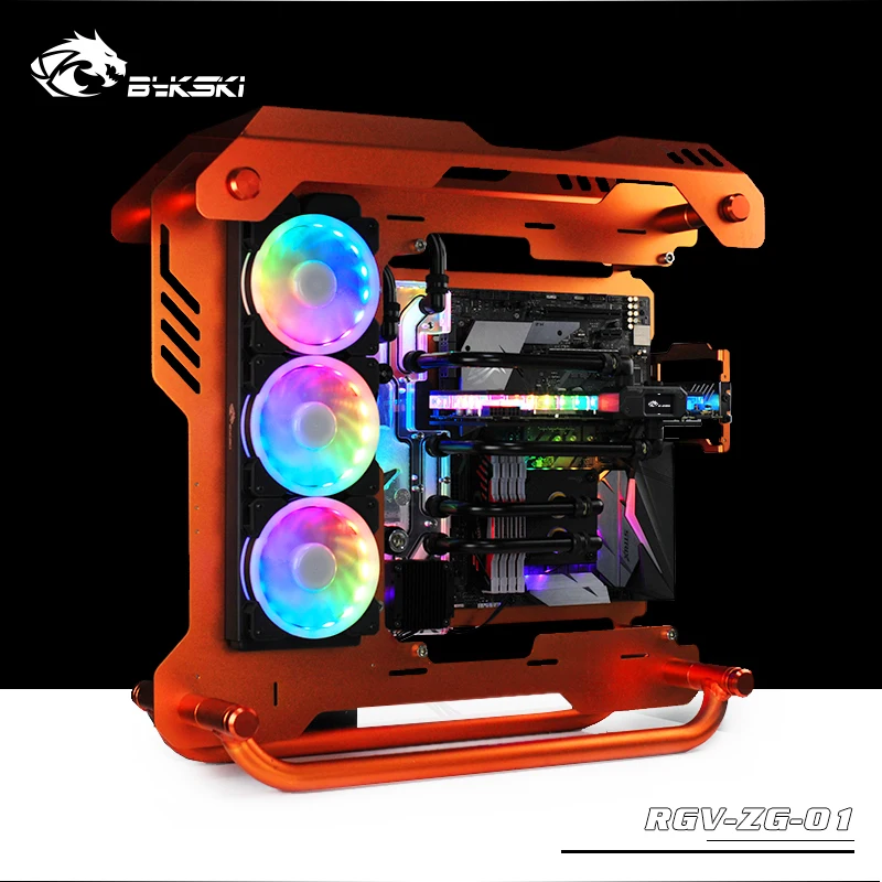 Bykski водная доска, резервуар для ZEAGINAL Z01 игровой чехол для компьютера, прозрачный резервуар для воды, Поддержка синхронизации материнская плата RGV-ZG-01
