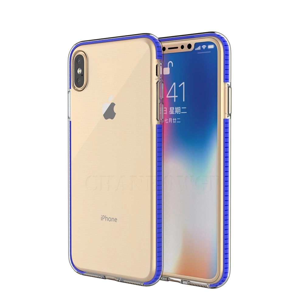 Double Color Shockproof Silicone Case For iPhone XS Max XR X Phone Cover Cases 6 6s 7 8 Plus + 10 x xr xs max Funda Shell |