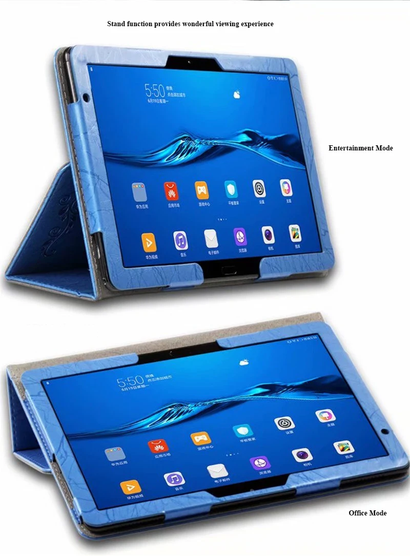 Чехол для huawei mediapad M5 lite 10 из искусственной кожи с подставкой для huawei mediapad m5 lite BAH2-W19/L09/W09+ пленки