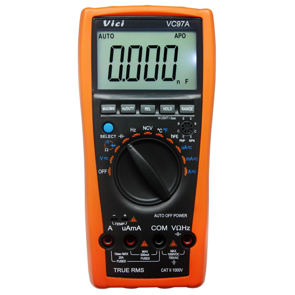 

VICI VC97A 3999 Digital Auto Range True RMS Multimeter with case Replace VC97A