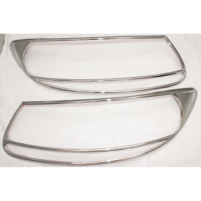 2 шт. хромированные накладки на автомобильные фары для Hyundai Santa Fe 2009 2010 2011 2012 |