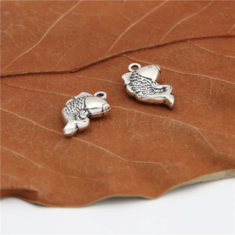 25 штук двухсторонние золотые рыбки тропические Подвески для изготовления