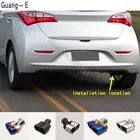 Наклейки для кузова автомобиля, крышка глушителя, наружная задняя часть трубы, специальный наконечник выхлопной трубы, украшение для выпускного отверстия хвоста, 1 шт. для Hyundai HB20 2013-2018