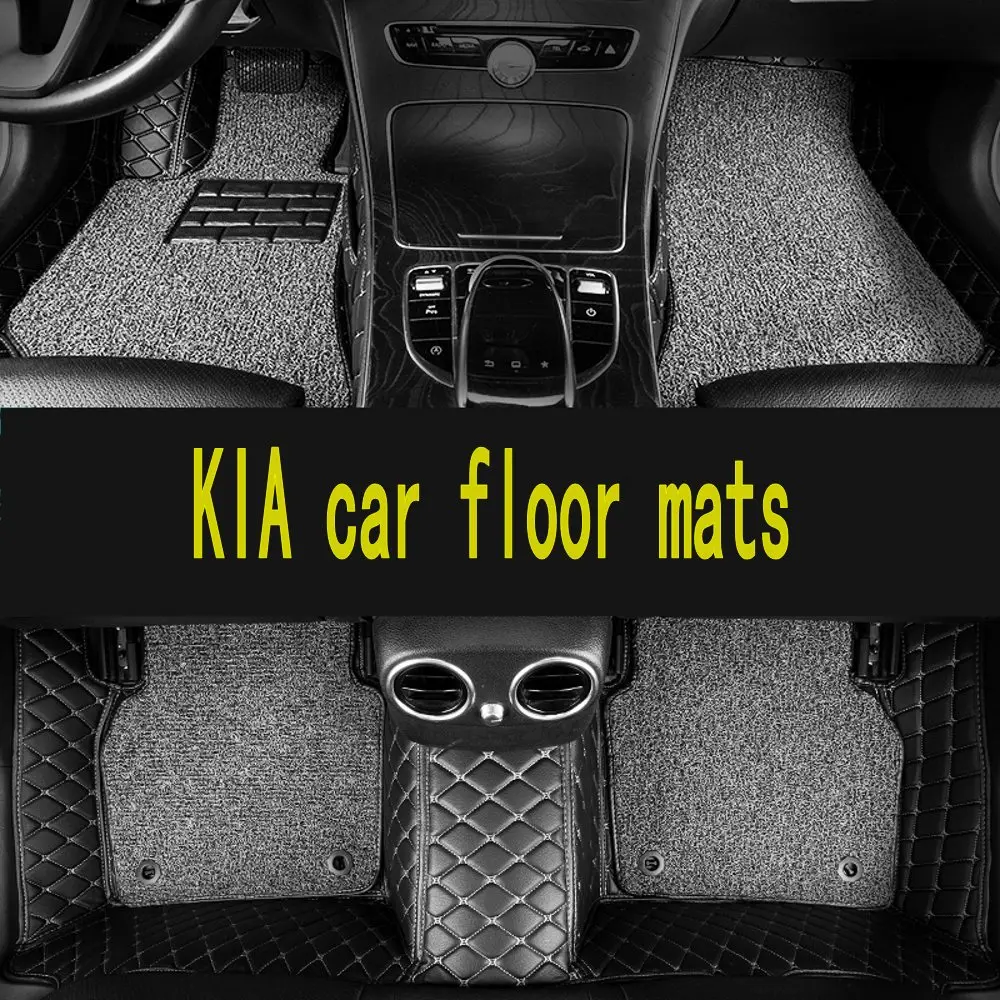 

Custom car floor mats for KIA All Models K2/k3/k4/k5 Kia Cerato Sportage Optima Maxima carnival rio ceed car styling floor mat