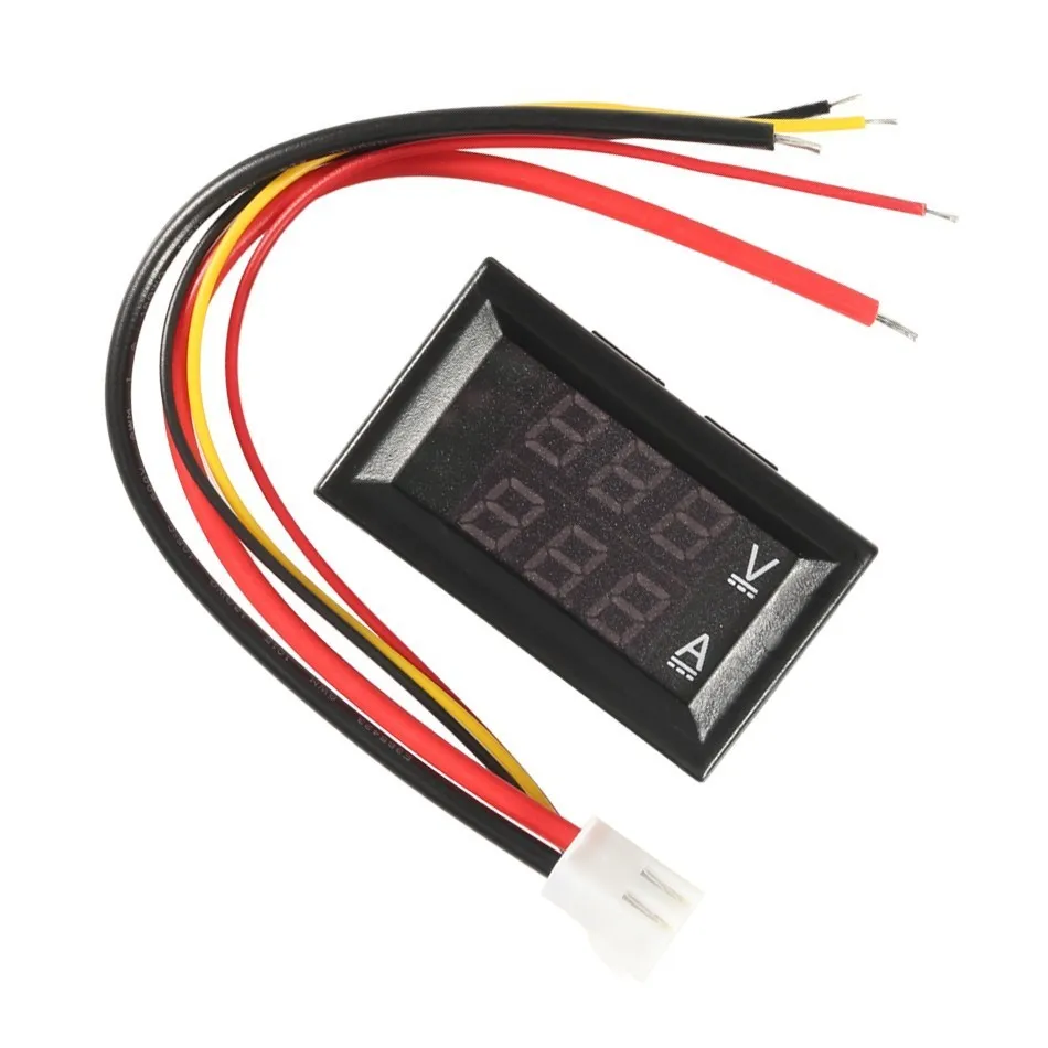 Dc 0-100v 10a цифровой вольтметр Амперметр Двойной Дисплей Напряжение детектор панель