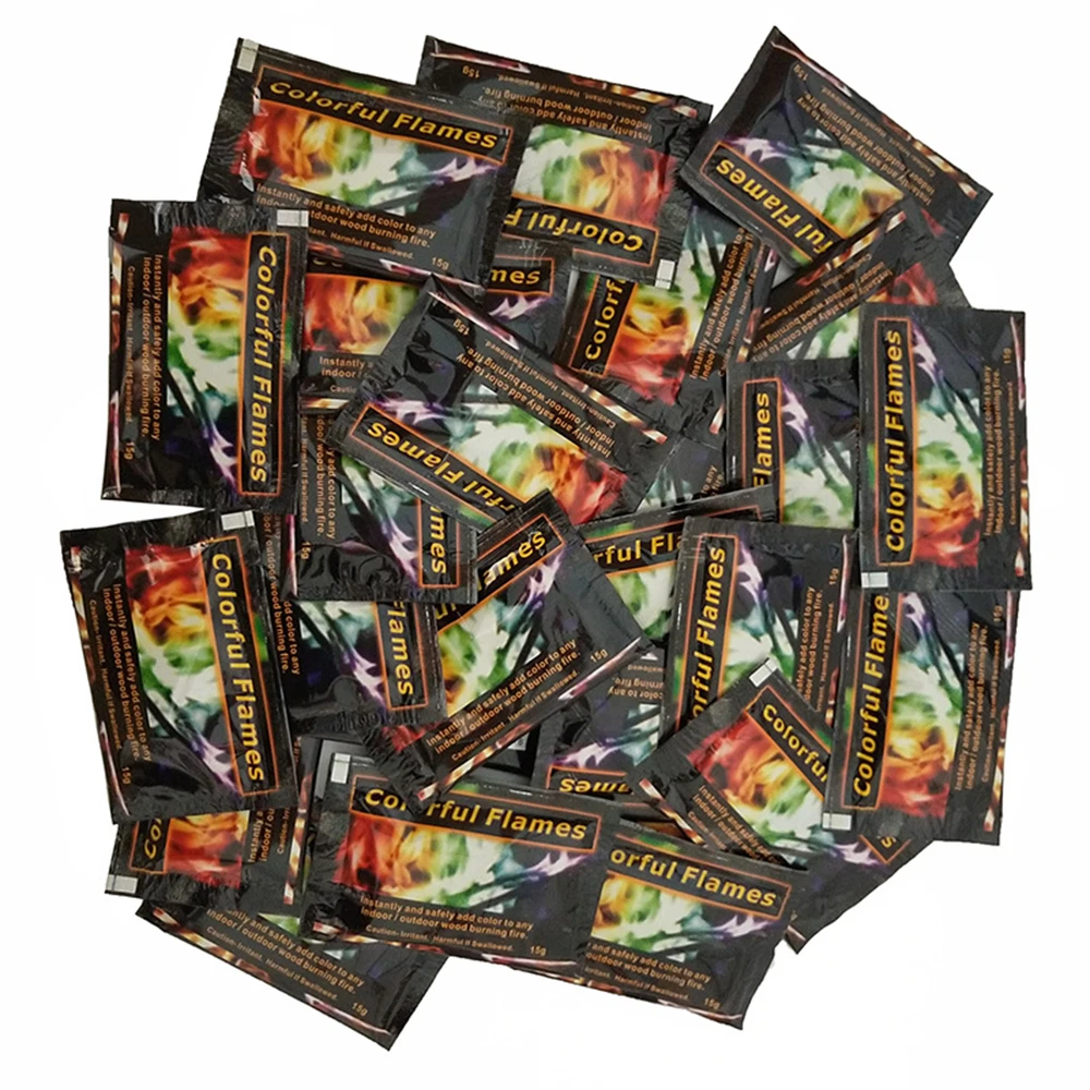 

Mystical Fire Magic Tricks Coloured Flames Bonfire Sachets Fireplace Pit Patio Toy Professional Magicians illusion Pyrotechnics