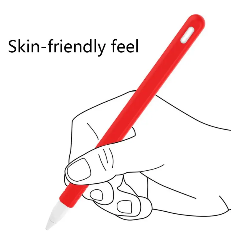 

Protective Cover Stylus Pen Soft Silicone Skin Non-Slip Nib Tip Case Round Cap Tablet Screen Touch Anti-Fall Portable for Apple
