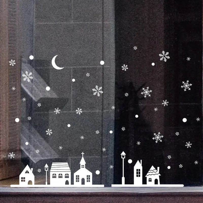 

Christmas Window Sticker Merry Christmas Decorations For Home 2021 Cristmas Ornament Xmas Navidad Natal Gifts New Year 2022
