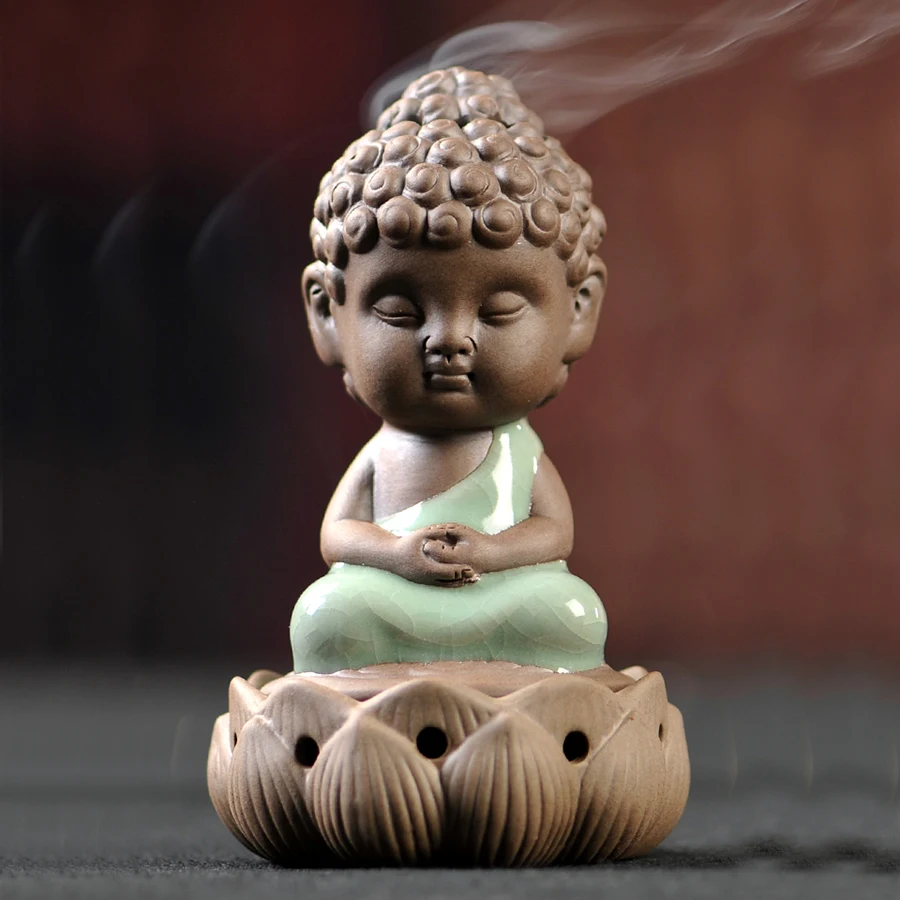 1 шт. маленькая горелка для благовоний Будды керамический Zen Ganesha держатель