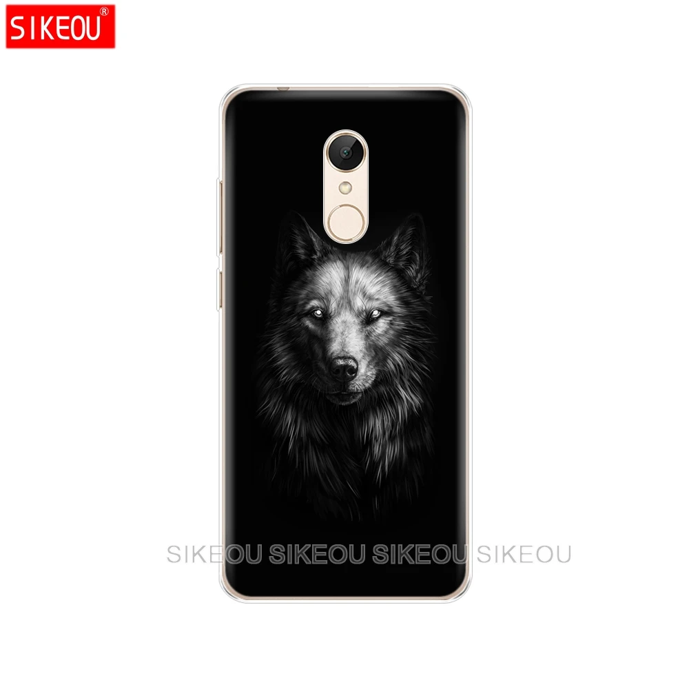 Силиконовый чехол для телефона Xiaomi redmi 5 4 1 1s 2 3 3s pro PLUS note 4X 4A 5A Dark Night Wolf | Мобильные