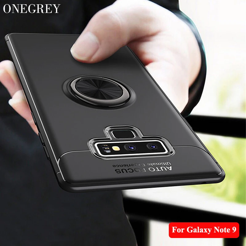 Ударопрочный чехол для Samsung Galaxy Note 9 роскошный магнитный автомобильный держатель