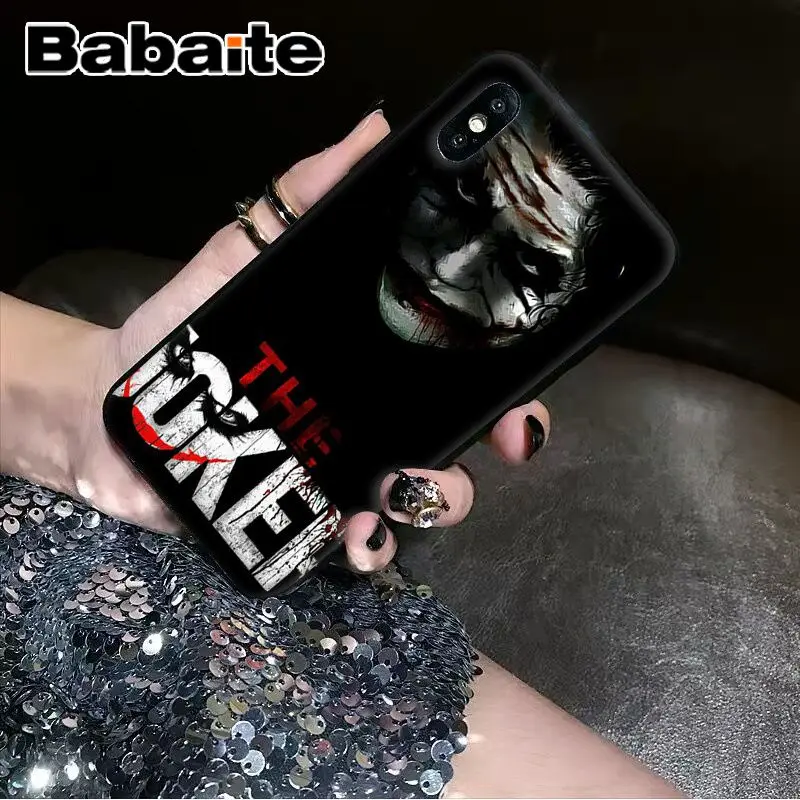Babaite покер Джокер ТПУ мягкий силиконовый черный чехол для телефона для iPhone 8 7 6 6S Plus 5 5S SE XR X XS MAX чехол