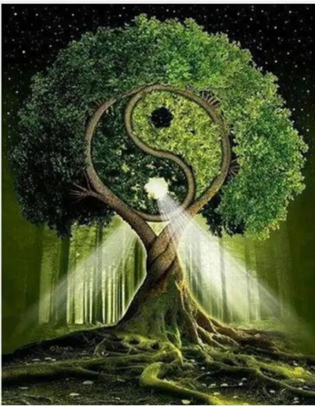 Китайские элементы Инь и Ян 5d алмазная живопись полная Алмазная мозаика 3d