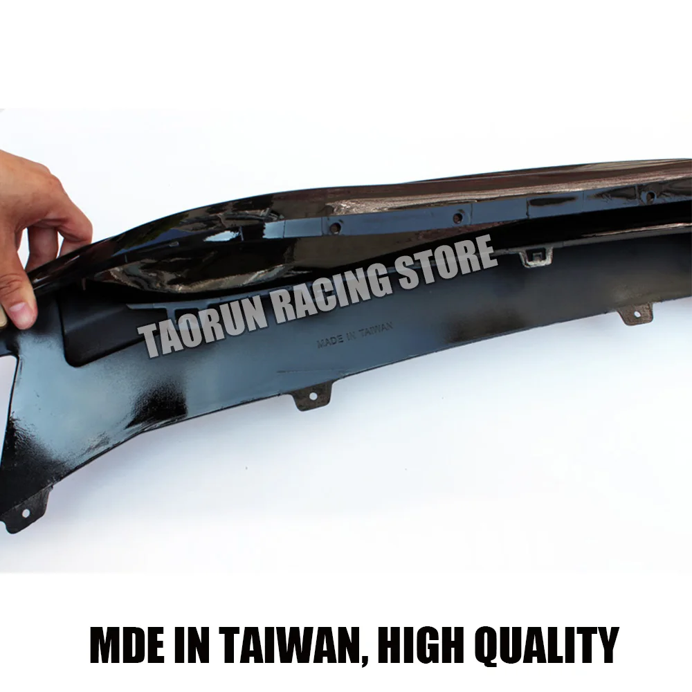 ABS черный Передний спойлер для губ с боковым разделителем фартук Benz W117 кла200 кла260