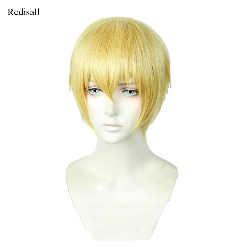 Позолоченный парик Gilgamesh Косплей Fate/EXTRA CCC Fate/Zero Fate/stay night синтетический короткий